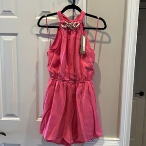 NWT Do+Be Pink Romper sz Small So Cute!  Barbie!